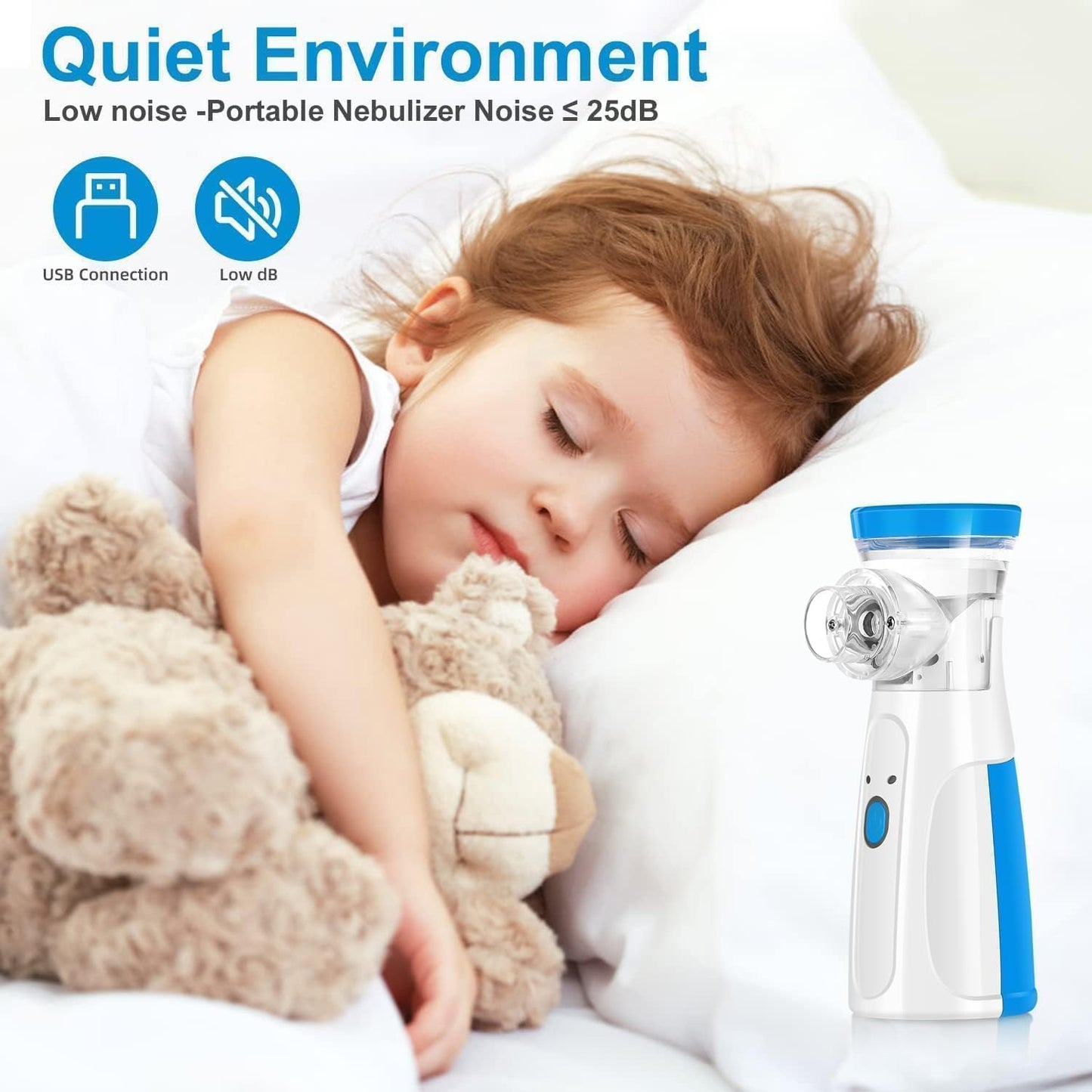 Portable Mesh Nebulizer for Kids & Adults